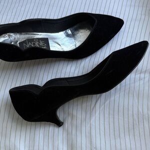 Perfect little vintage Olivia Dean Style Nadine Black Women's Kitten Heels 7.5